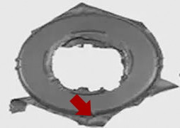 塑膠件披鋒示意圖